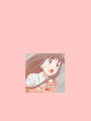 Pienk Minimalistiese Tohru Honda Fruits Basket Anime