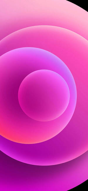 Pienk orbs iPhone 12-agtergrond — iPhone 12 Muurpapier