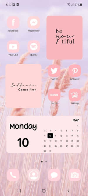 Estetiese Widgets Prente — Nokia G42 Muurpapier