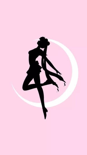Pienk Halfmaan Sailor Moon iPhone
