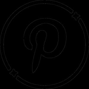 Pinterest Logo Omtrek