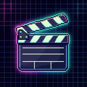Retro pixelkuns-klapbord vir speletjie-tema-agtergrond. — OLED Muurpapier