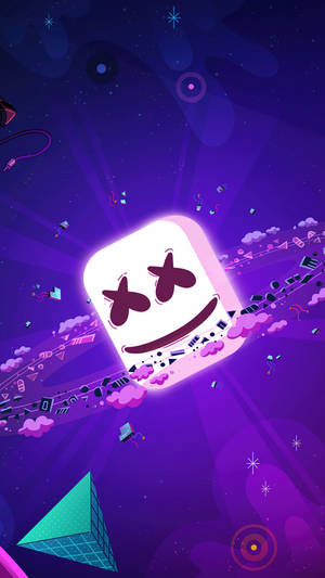 Planeet Marshmello HD iPhone — Pers sterrestelsel Muurpapier