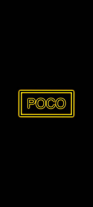 POCO X2 Geel Lettertipe — Redmi A5 Muurpapier