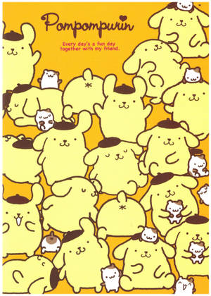 Pompompurin Sanrio karakters muurpapier — IQOO Pad5c Muurpapier