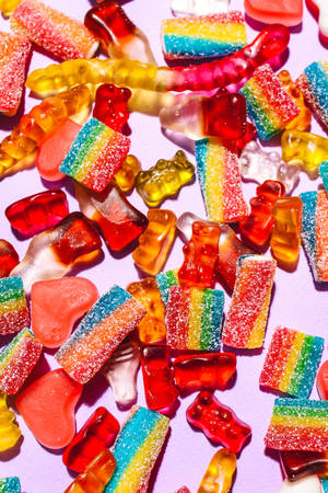 Portret Plat Lê Chewy Gummies — Huawei MatePad Muurpapier