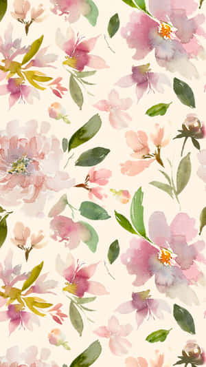 Pragtige Blombloei Foongrond — Blomfoon Muurpapier