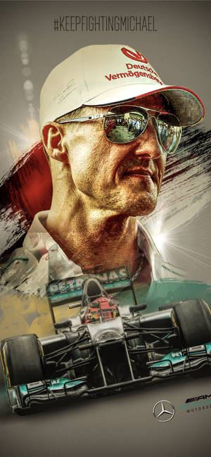 Pragtige Michael Schumacher Foon agtergrond. — iPhone 15 Pro Max Muurpapier