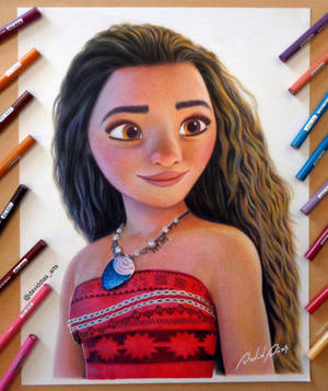 Moana Potloodtekening Agtergrond — Motorola Razr Ultra 2026 Muurpapier