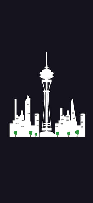 iPhone X Seattle-agtergrond — Skoon Muurpapier