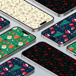 Preppy Kersfees — Kersfees GIF Muurpapier