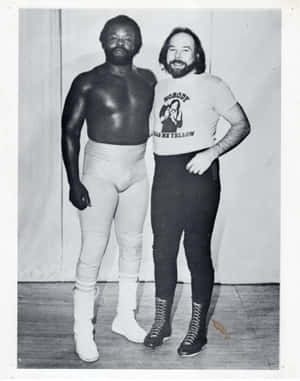 Professionele Stoeier Junkyard Dog — Swart en wit estetiese GIF Muurpapier