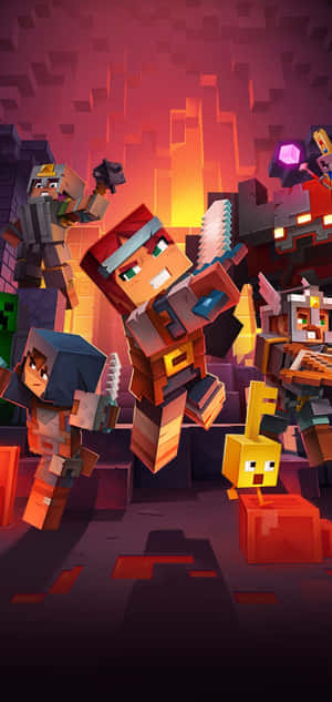 Pixel 3 Minecraft Agtergrond — Vivo T5x Muurpapier