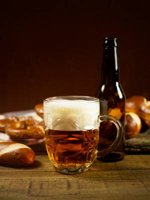 Bier en Brood-agtergrond — 3:4 Muurpapier