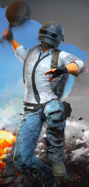 PUBG Conqueror Braaipan — Xiaomi 18 Pro Max Muurpapier
