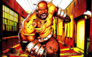 Rad Swart Superheld Luke Cage — Marvel Muurpapier