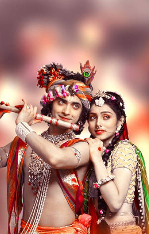 Radha-Krishna TV-reeks — Galaxy Tab S10 FE Muurpapier