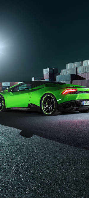 Redmi Note 10 Groen Lamborghini Huracán — Pixel 11 Muurpapier