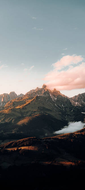 Redmi Note 10 Verafgeleë Berge — 20:9 Muurpapier