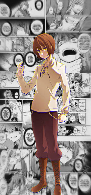 Redo Of Healer Keyaru Strokiesprente agtergrond — iPhone 15 Pro Max Muurpapier