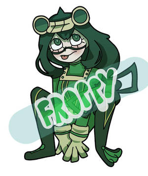 Reënseisoenheld: Froppy Tekening agtergrond — Motorola Razr 70 Ultra Muurpapier