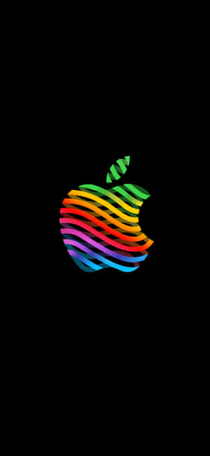 Retro Apple-logo — iPhone X Muurpapier