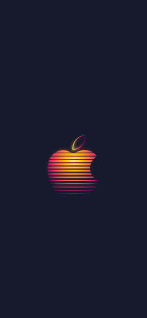 Retro Apple-logo — iPhone Xs Max Muurpapier