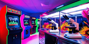 arkade,retro,neon,masjiene,pret,vermaak,spel,joystick,nostalgie,videospeletjies,ligte,jeug,90s