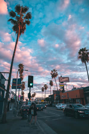 Hollywood-agtergrond — POCO Pad X1 Muurpapier
