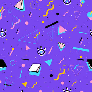 Retro vorms estetiese patroon muurpapier — Tecno Phantom Muurpapier