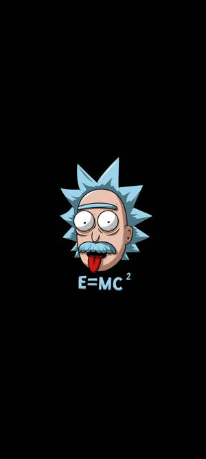 Rick en Morty Koel Einstein Plakkaat — Pixel 11 Muurpapier