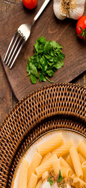 iPhone X Pasta Agtergrond — Vivo V70 Muurpapier