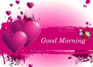 Romantiese Harte Goeie More Groet — Ek is so lief vir jou Muurpapier