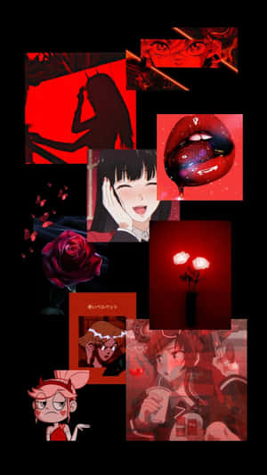 Rooi Anime Estetika — Rooi Anime Muurpapier