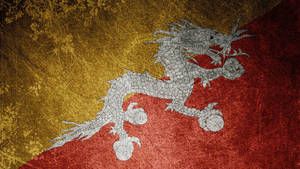 Rooi en Geel Kuns Japanese Draak PC