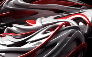 Rooi en Wit Render Koel IPad