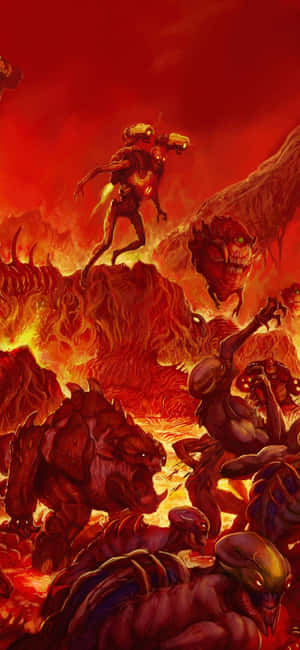 iPhone Xs Doom Agtergrond — Zenfone 12 Ultra Muurpapier