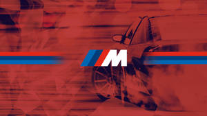 Rooi Motor Rokerige BMW M-logo — Bmw Muurpapier