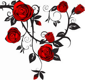 Rooi Rose Kunstige Ontwerp
