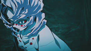 Rooi sklera Rui Demon Slayer agtergrond — Rui Demon Slayer Muurpapier