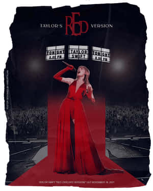 Rooi Taylor's Weergawe — Taylor swift Muurpapier