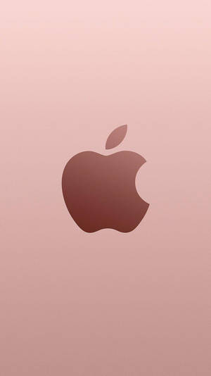 Roosgoud Apple-logo iPhone SE — iPhone Se Muurpapier