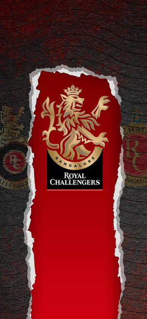 Royal Challengers Bangalore Geskeurde Logo agtergrond — Pixel 11 Pro Muurpapier
