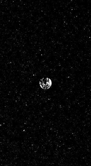 Ruimte-estetika minimalistiese planeetagtergrond — Ruimte-estetiek Muurpapier