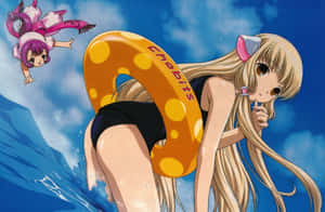 Chobits prente — MacBook Pro M4 Muurpapier