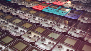 Agtergrond van rye Game Boy Color-modelle — Game Boy Muurpapier