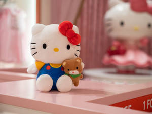 Sagte Strokiesprent Hello Kitty PFP — Oulik tekenprent Muurpapier