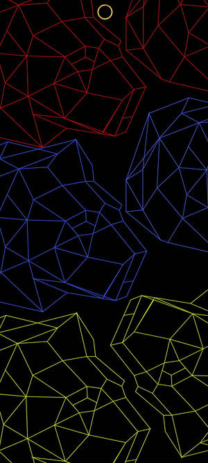 Samsung A71 3D Veelhoeke — iPhone 11 Muurpapier