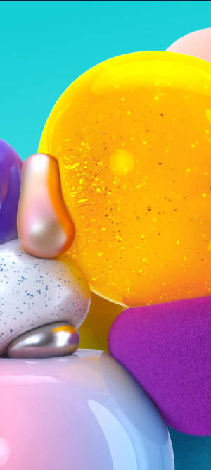 Samsung A71 Sagte Ballonne — Pixel 9 Pro Fold Muurpapier