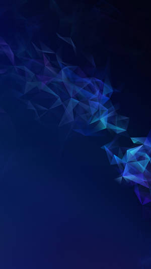 Samsung Galaxy Blou Kubisme Kuns — Galaxy foon Muurpapier